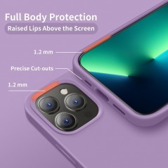Product image NCC CA001 Silica Gel Protective Case For Apple iPhone 14 (Color Boxed) Pale Purple