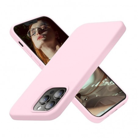 NCC Custodia Protettiva in Silicone Cover Soft Touch Per Apple iPhone 14 | Rosa Sabbia