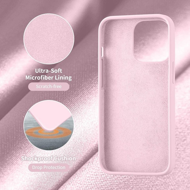NCC Soft Touch Silicone Protective Case for Apple iPhone 14 | Sand Pink