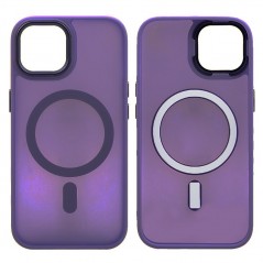 Buy NCC A0004 Golden Shield Frosted Three-in-One Magnetic Suction Protective Case For Apple iPhone 14 Pro Dark Purple online