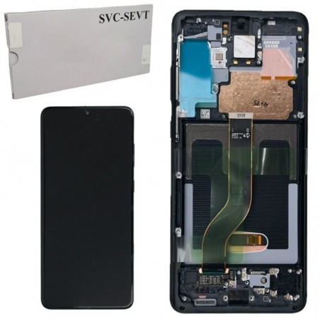 Foto di Samsung SERVICE PACK Display LCD ORIGINALE + Frame Per Galaxy S20+ PLUS G985/G986 No Cam | Nero - Samsung