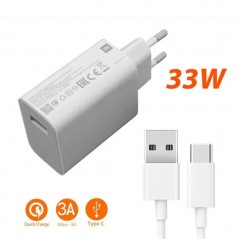 Xiaomi MDY-11-EZ Caricabatterie originale + Cavo 1metro Quick Charge 33W | BULK