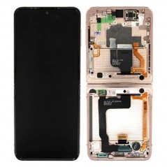 Samsung SERVICE PACK Display LCD ORIGINALE + Frame Per Galaxy Z Flip 4 5g 2022 SM-F721 | GOLD INNER