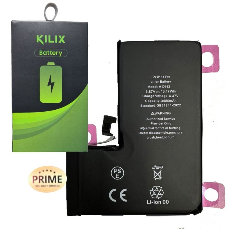 KILIX PRIME Battery Compatible for Apple iPhone 14 Pro - 3380mAh