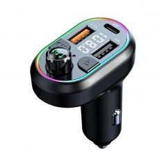 Acquista NCC CaricaBatterie da Auto 65W 2 porte USB-A + 1 Porta USB-C Bluetooth 5.3 Fast Charger | Nero R30 in vendita