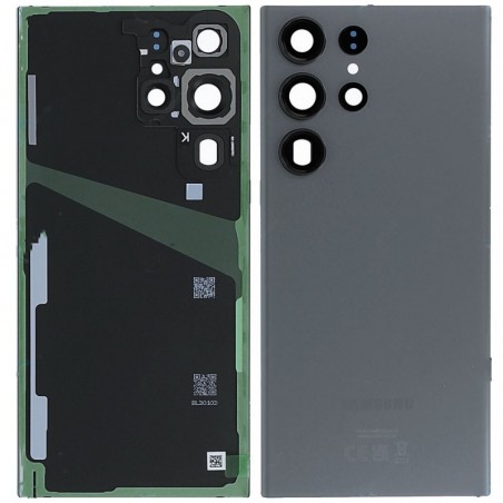 Samsung Back Cover Originale Service Pack per Galaxy S23 Ultra SM-S918B Graphite 