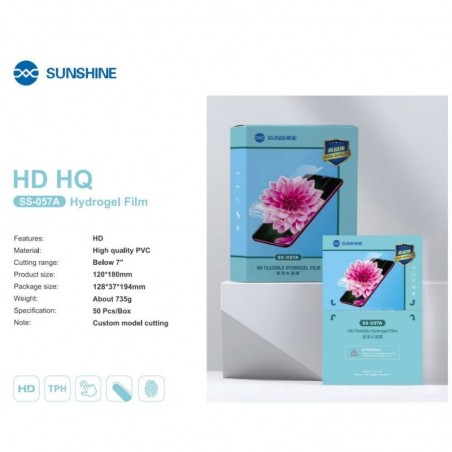 SUNSHINE SS-057A Flexible Hydrogel Screen Protector HYDRAULIC | 50pcs