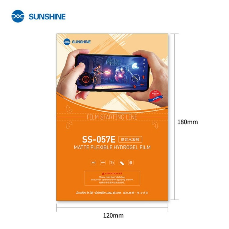 SUNSHINE SS-057E Frosted Matte Hydrogel Screen Protector | 50 pcs