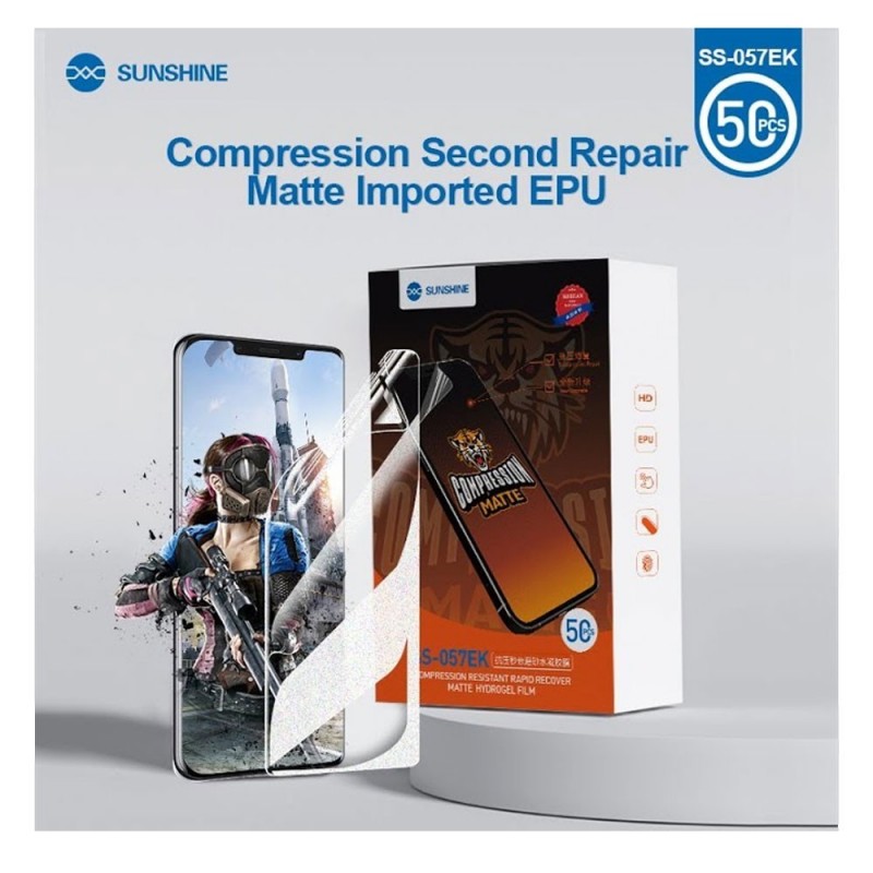 SUNSHINE SS-057EK Matte Anti-Stress Hydrogel Film | 50 pcs