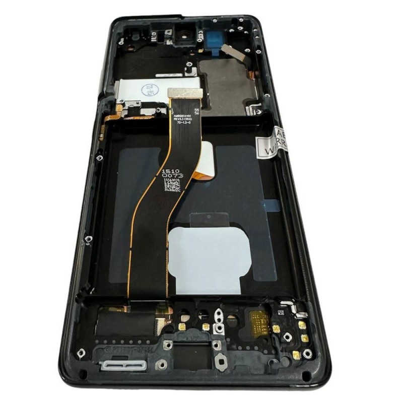 Display LCD SOFT OLED (FULL SIZE) + Frame Per Samsung Galaxy S21 Ultra 5G SM-G998 Nero Display LCD SOFT OLED (FULL SIZE) + Frame Per Samsung Galaxy S21 Ultra 5G SM-G998 Nero