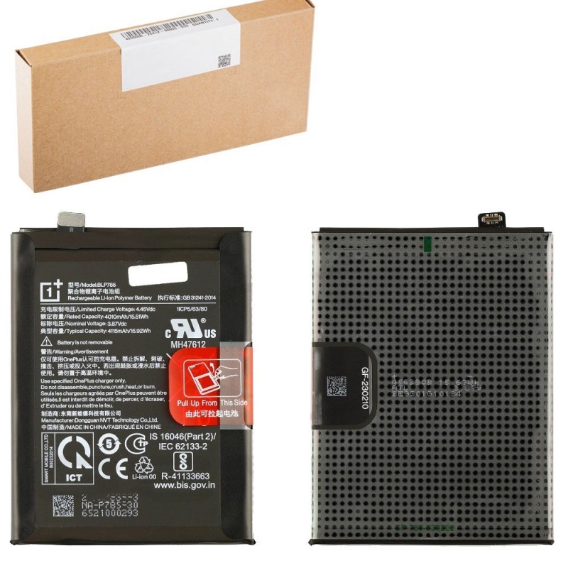 OnePlus Service Pack Batteria BLP785 Originale per Nord 5G AC2001 AC2003