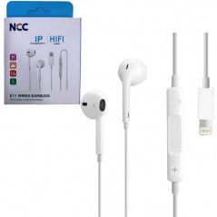 Discover NCC Auricolare EarPods E11-L con telecomando e microfono (Connettore Lightning) details