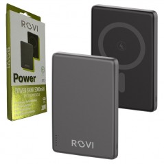 Discover ROVI Power Bank LX12 5000 mAh Caricabatterie MagSafe Portatile Wireless | Grigio details