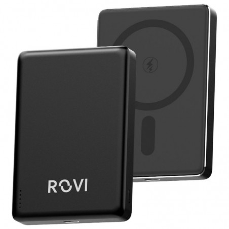 ROVI Power Bank LX12 Plus 10000mAh Portable Wireless Charger with MagSafe Technology | Black