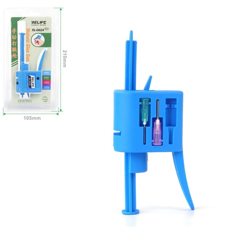 RELIFE RL-062A Dispensing Gun for Solder Paste, Glue, and Flux | 10CC Bottles