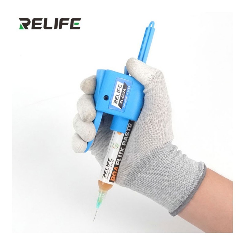 RELIFE RL-062A Dispensing Gun for Solder Paste, Glue, and Flux | 10CC Bottles
