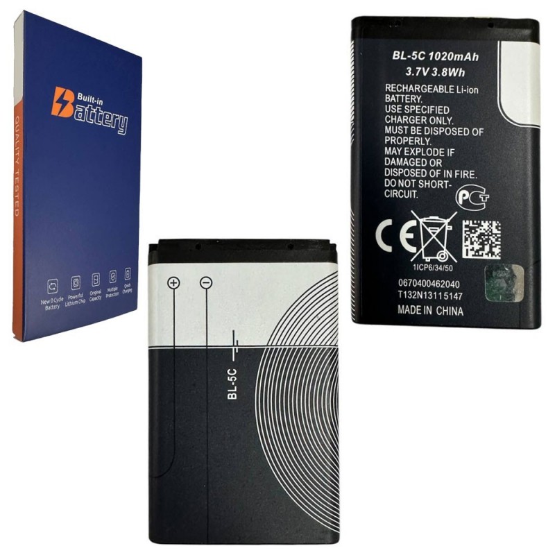 Compatible Battery BL-5C For Nokia / Brondi Magnum 4 President Trusted Friend Sincere Comfort Chic Energizer E4 E4EU3 BL-5C