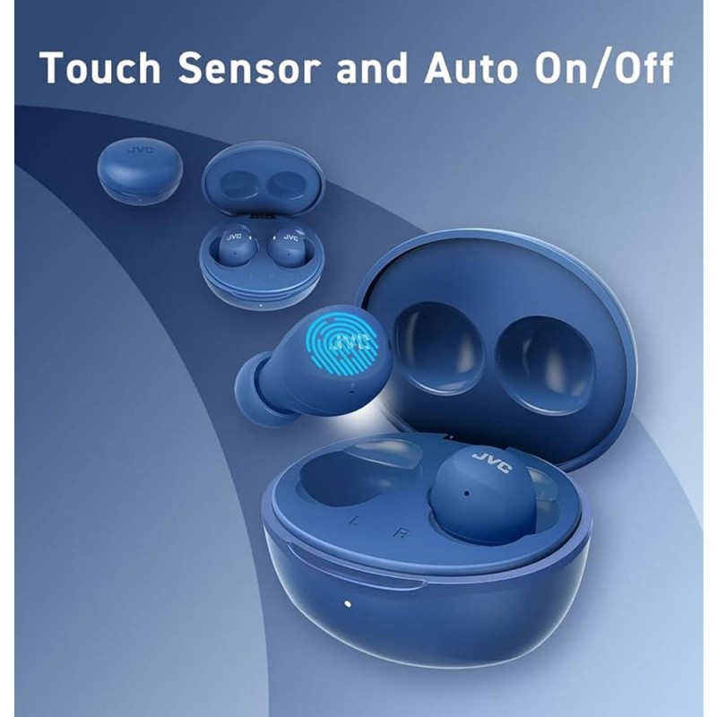 JVC HA-Z66T-A-E Cuffie Intrauricolari Bluetooth True Wireless Auricolare Gumy Mini Blu