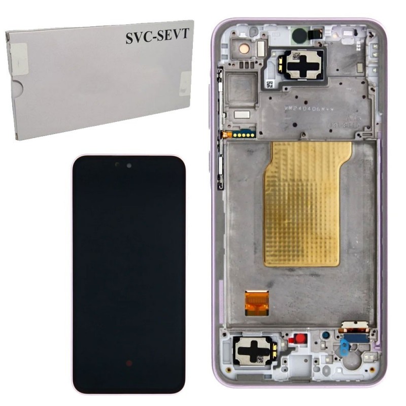 Samsung Service Pack Original LCD Display + Frame For Galaxy A35 5G 2024 A356 | Lavender Lilac