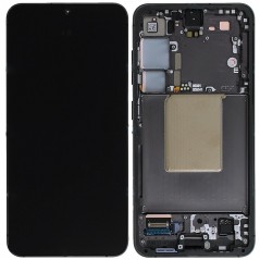 Samsung SERVICE PACK Display LCD ORIGINALE + Frame Per Galaxy S24 5G 2024 S921 | Nero
