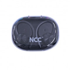 NCC Auricolare Bluetooth O11 Cuffie Wireless OWS Display Led Audio HIFI | Nero