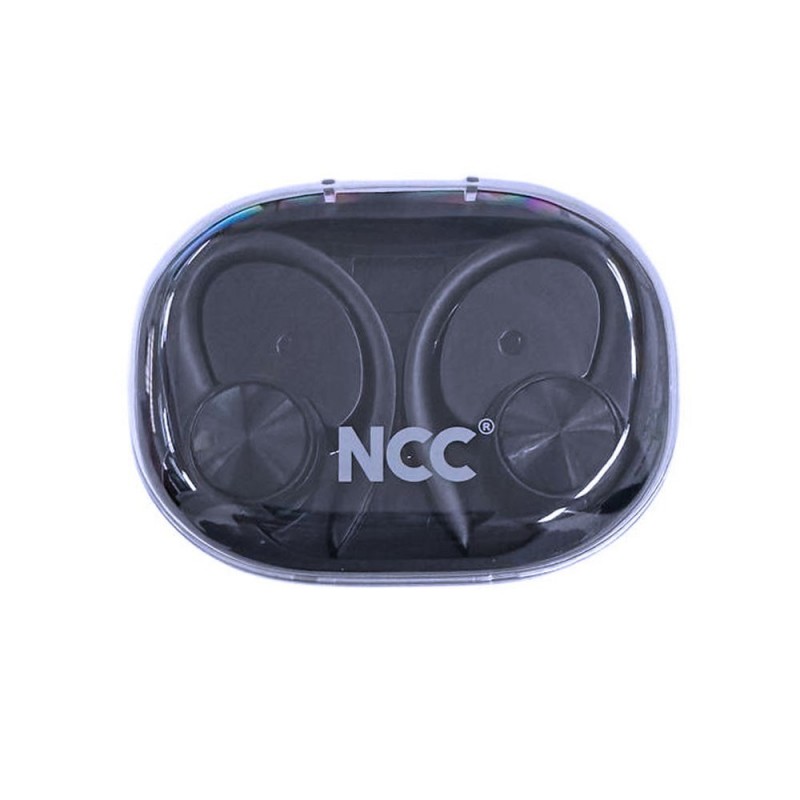 NCC Auricolare Bluetooth O11 Cuffie Wireless OWS Display Led Audio HIFI | Nero