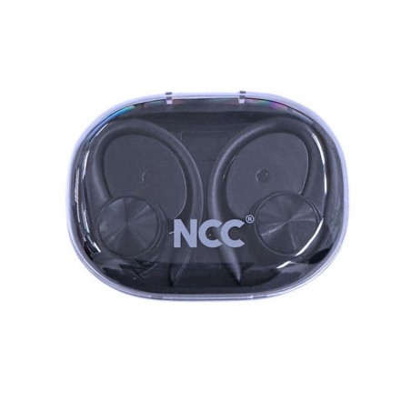 NCC Auricolare Bluetooth O11 Cuffie Wireless OWS Display Led Audio HIFI | Nero