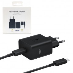 Photo of Samsung 45W Type-C Supercharge Battery Charger + EP-T4510X Cable Blister Black - Samsung