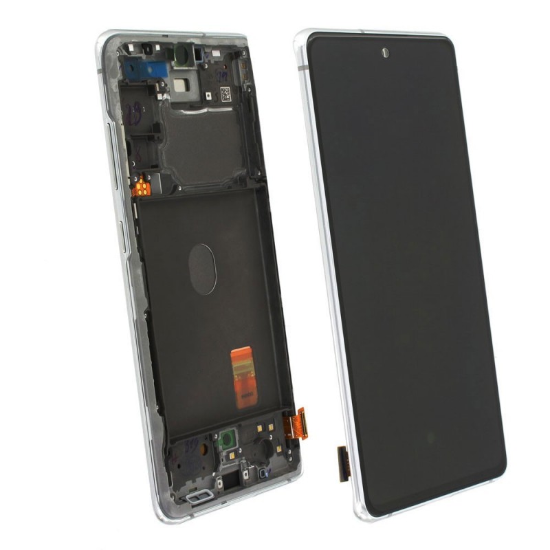 Samsung SERVICE PACK Display LCD ORIGINALE + Frame Per Galaxy S20 FE G780F G781 | Cloud White | NO ANTENNA 5G