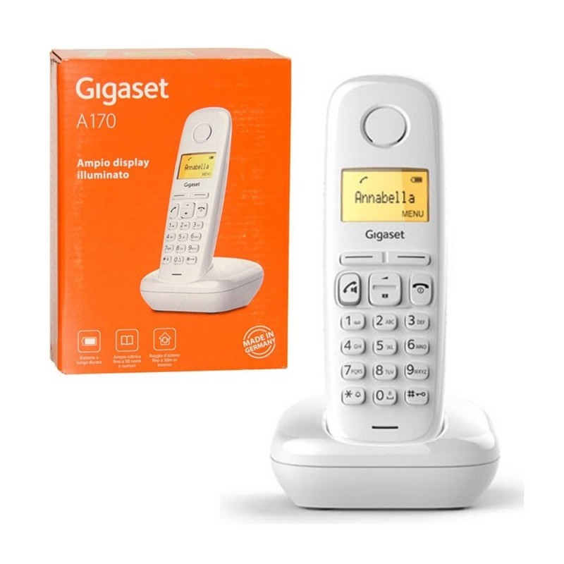 Siemens Gigaset A170 ECO Mode Plus Zero Radiation Cordless Phone | White Siemens Gigaset A170 ECO Mode Plus Zero Radiation Cordless Phone | White