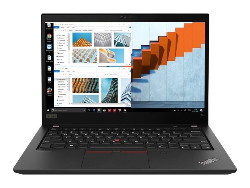 Refurbished Lenovo ThinkPad T14 G1 Notebook, Intel i5-10310U, 14' FHD, 16GB RAM, 256GB NVMe SSD, Win 11 Pro