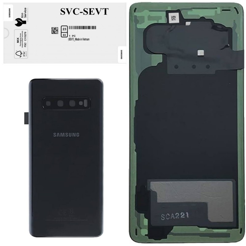 Samsung Back Cover Original Service Pack For Galaxy S10 SM-G973F | Prism Black