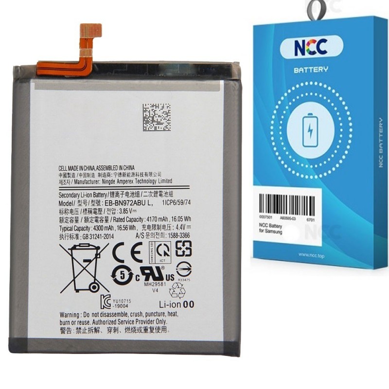 NCC Batteria compatibile per Samsung Galaxy Note 10+ Plus N975 N976 | EB-BN972ABU 