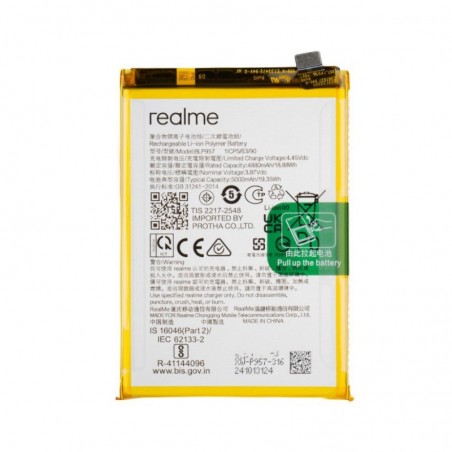 Realme Service Pack Batteria BLP957 Originale per 10 | RMX3630