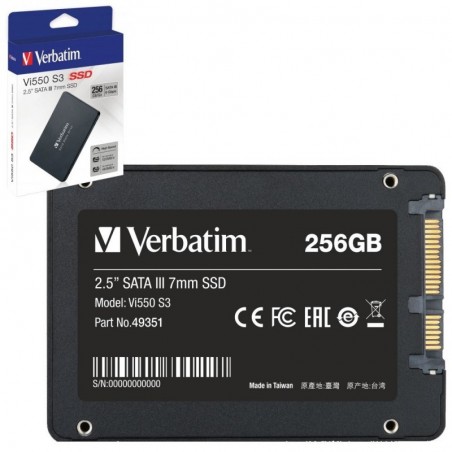 Foto di Verbatim SSD Interno 256GB Vi550 S3 2.5" SATA III - Verbatim