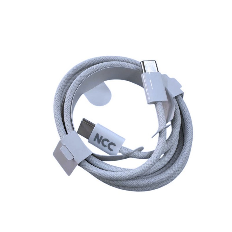 NCC 60W Colorful USB-C to USB-C Charging Cable D118CC | 1 Meter White
