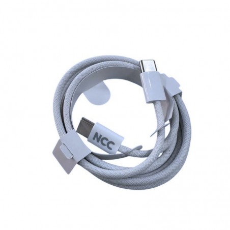 NCC 60W Colorful USB-C to USB-C Charging Cable D118CC | 1 Meter White