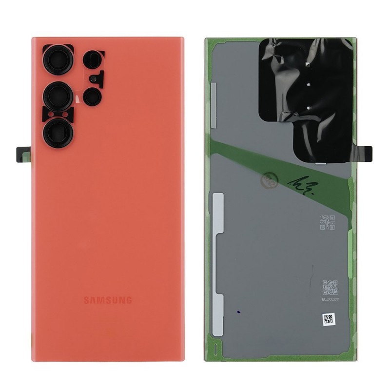  Samsung Original Back Cover Service Pack for Galaxy S23 Ultra SM-S918B Red - Red