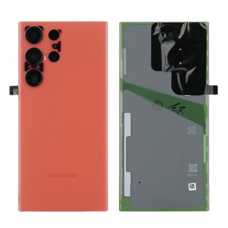  Samsung Original Back Cover Service Pack for Galaxy S23 Ultra SM-S918B Red - Red
