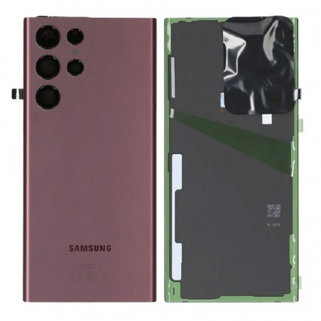 Samsung Back Cover Originale Service Pack per Galaxy S22 Ultra S908B | Burgundy