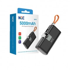 NCC NCC Power Bank 5000mAh Caricabatterie Portatile USB-C + Cavo lightning FAST CHARGING 22.5W | BP01 for sale