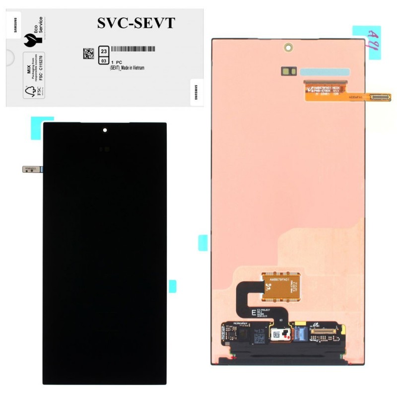 Samsung Service Pack Original LCD Display NO FRAME For Galaxy S24 Ultra 5G 2024 S928