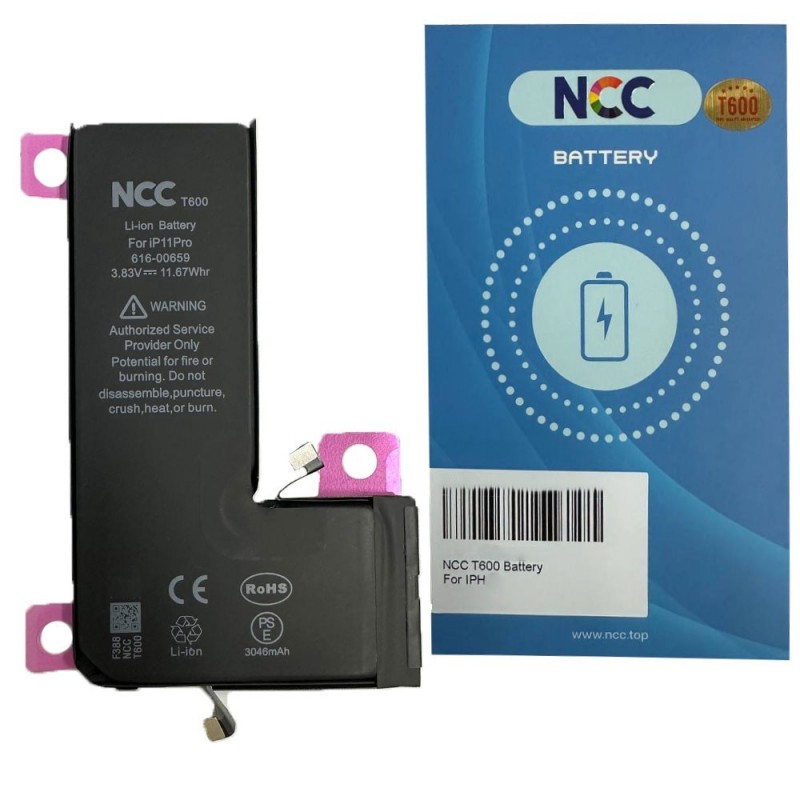 NCC T600 Battery Compatible with Apple iPhone 11 Pro A2215 A2160 A2217 | TI Chip - 3046mAh