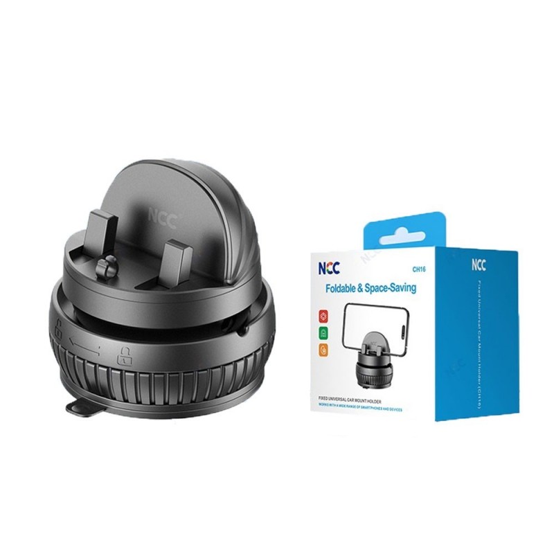 NCC CH16 Universal Fixed Dashboard and Air Vent Car Mount | Black