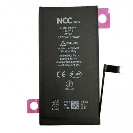 NCC T600 Compatible Battery for Apple iPhone 14 | TI Chip