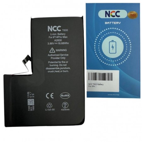 Scopri NCC T600 Batteria Compatibile per Apple iPhone 14 Pro Max | TI Chip in dettaglio