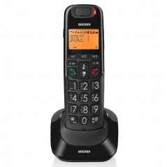 Foto di Brondi Bravo Bright Telefono Cordless ECO DECT Tasti Grandi Nero - Brondi