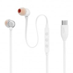 Foto di JBL Tune 310C Auricolari In-Ear USB-C con Comando e Microfono | Bianco - JBL