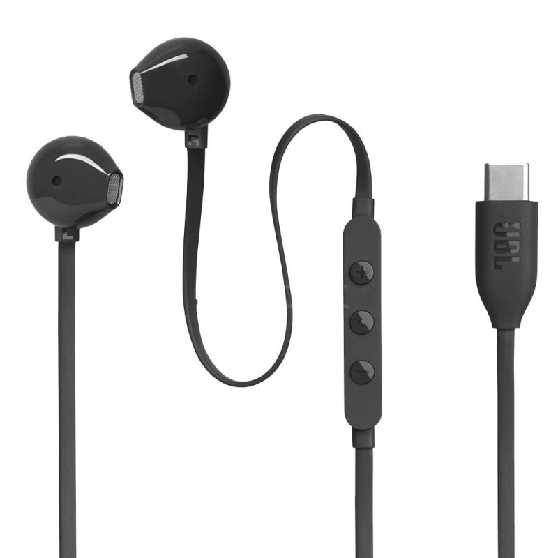JBL Tune 305C Auricolari USB-C con Comando e Microfono | Nero JBL Tune 305C Auricolari USB-C con Comando e Microfono | Nero
