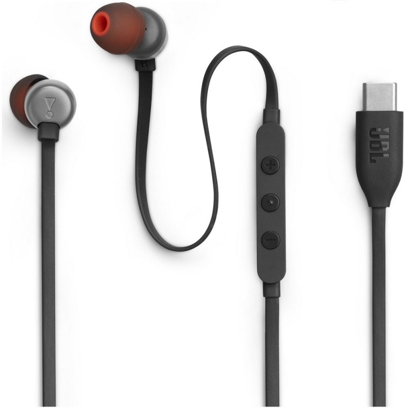 JBL Tune 310C Auricolari In-Ear USB-C con Comando e Microfono | Nero